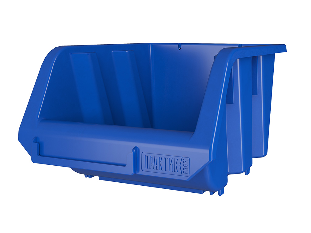 Ящик пластиковый Практик 150x105x75 синий