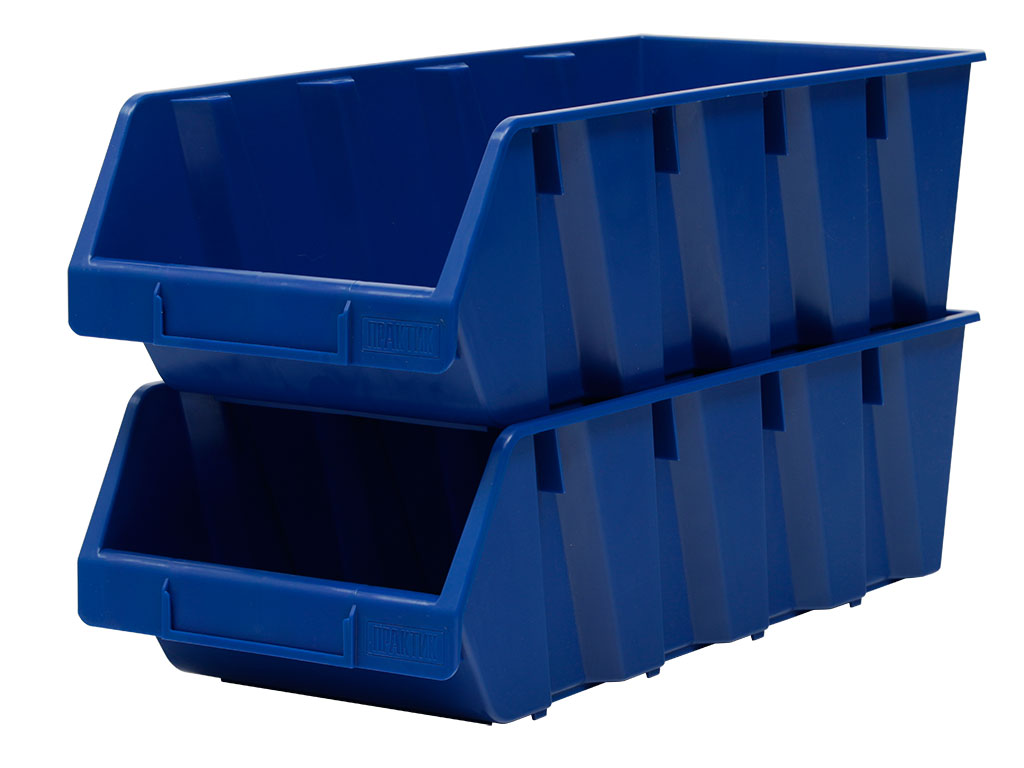 Ящик пластиковый Практик 500x230x150 синий - фото 4