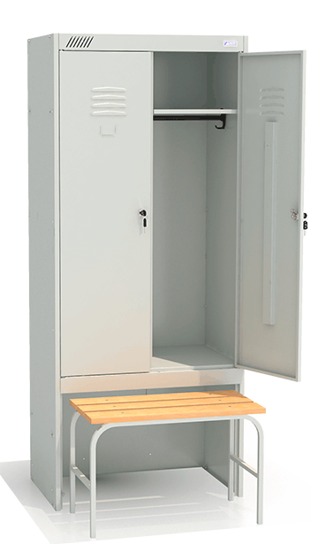 Шкаф для раздевалок ШРК 22-800 ВСК (1850x600x500) - фото 2