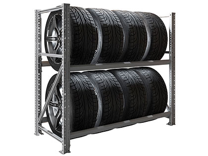 Стеллаж MS Pro 1200/1353x606 стационарный для хранения 8 шин *