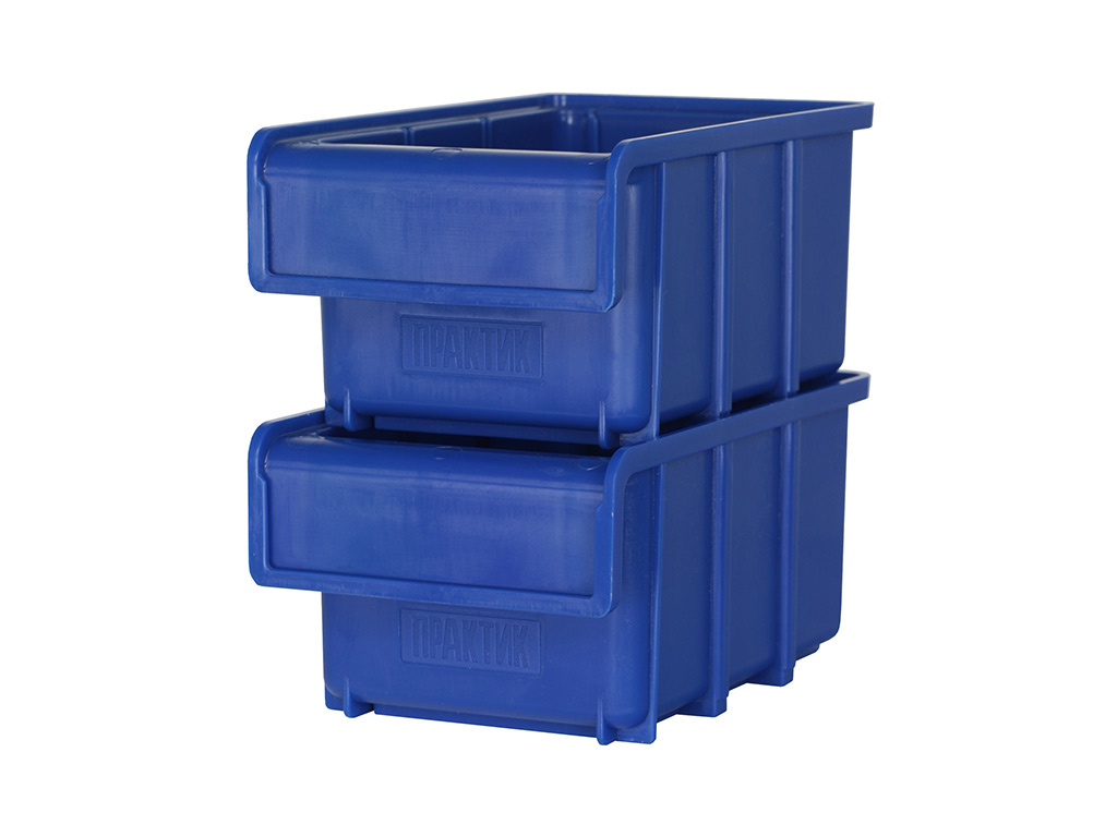 Ящик пластиковый Практик 170x105x80 синий - фото 3