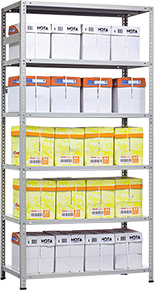 Стеллаж металлический MS Hard 3000x1000x400 (4 полки)