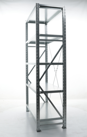 Стеллаж металлический MS U 2500x700x300 (6 полок) - фото 4