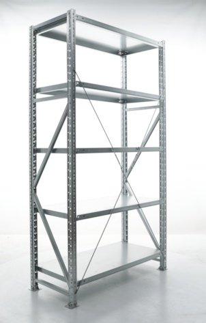 Стеллаж металлический MS U 2500x700x300 (6 полок) - фото 3