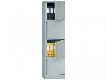 Металлический шкаф для офиса ПРАКТИК AM 1845/4 (1830x472x458)