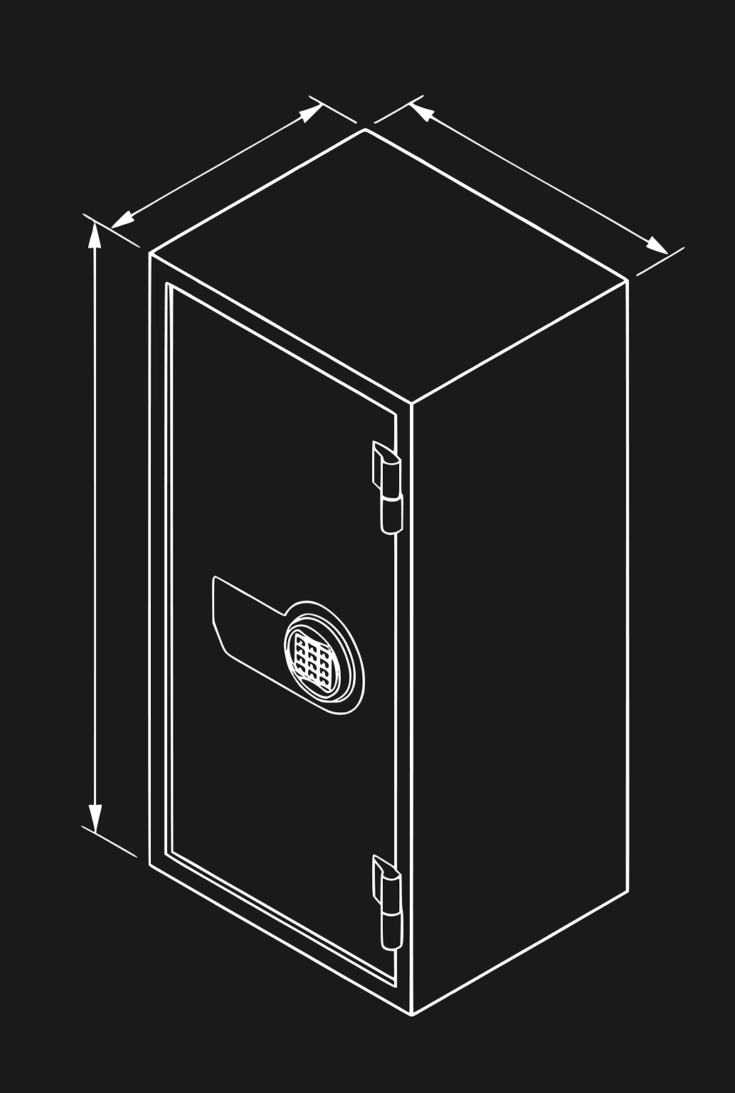 Офисный сейф AIKO Т-40 EL - схема 3