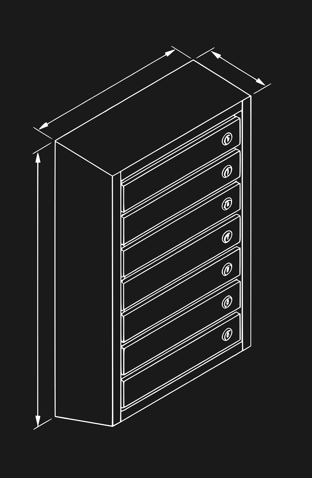 Абонентский шкаф AMB 180/60D - схема 3