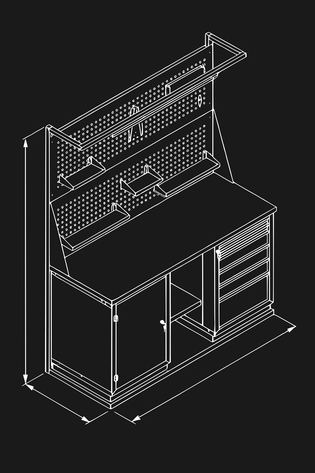 Верстак Profi M № 205 - схема 3