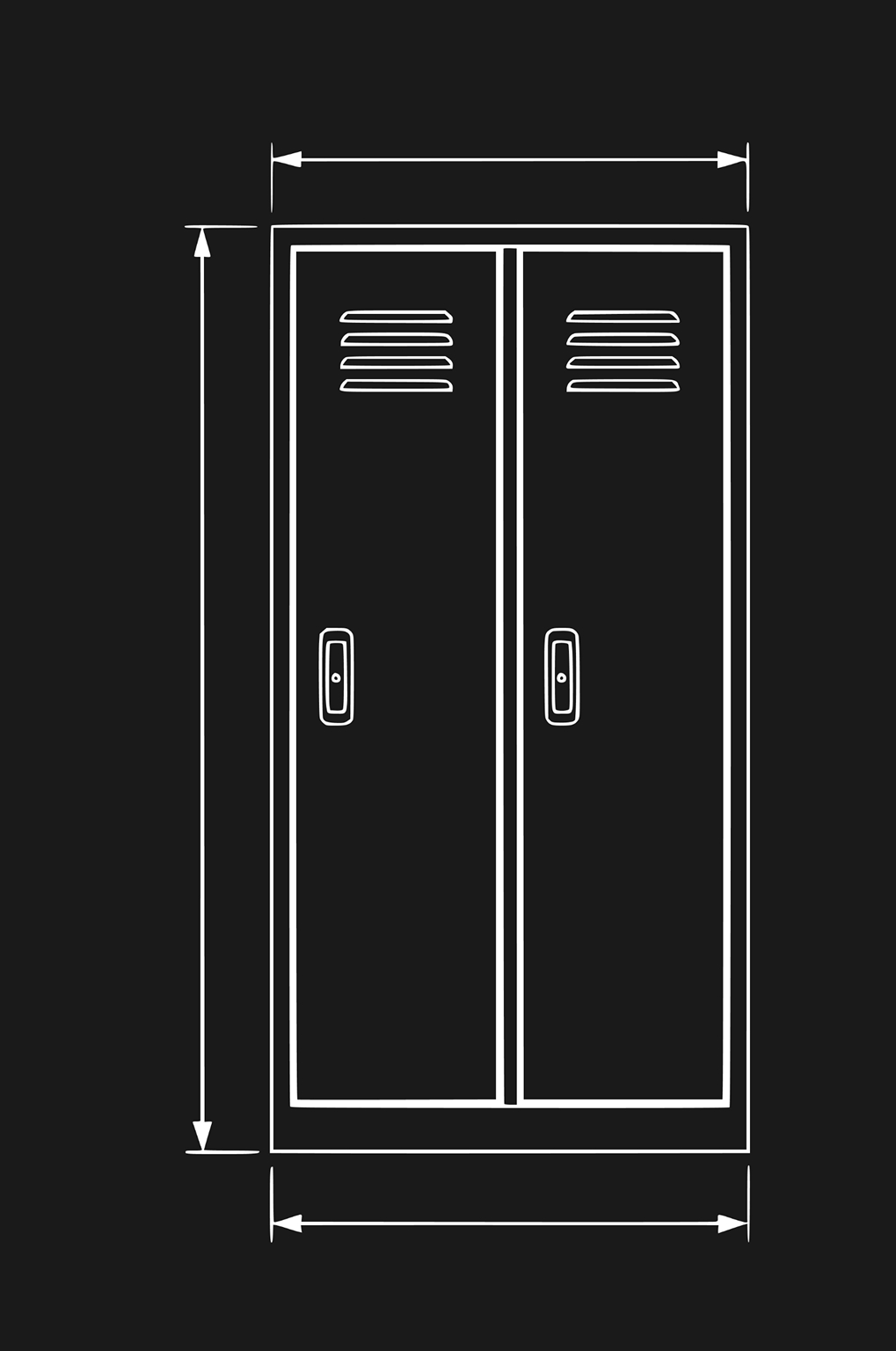 Шкаф-купе офисный ALS-8896 (880x960x450) - схема 1