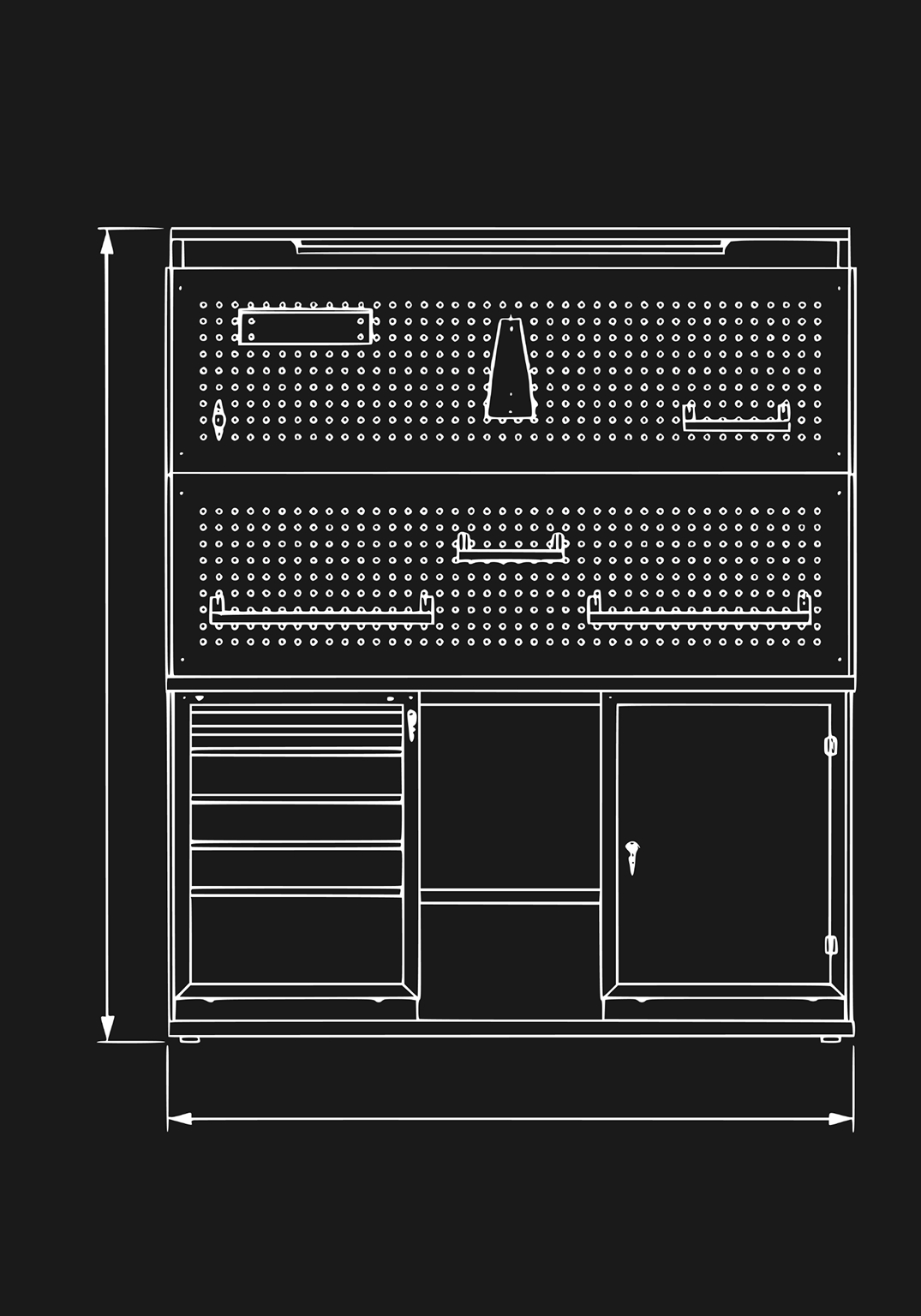 Верстак Profi M № 205 - схема 1