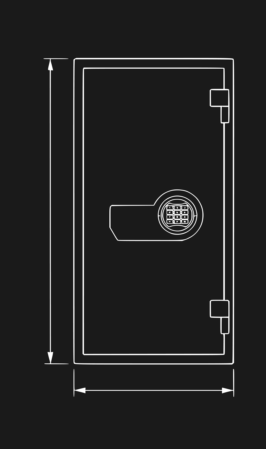 Офисный сейф AIKO Т-40 EL - схема 1
